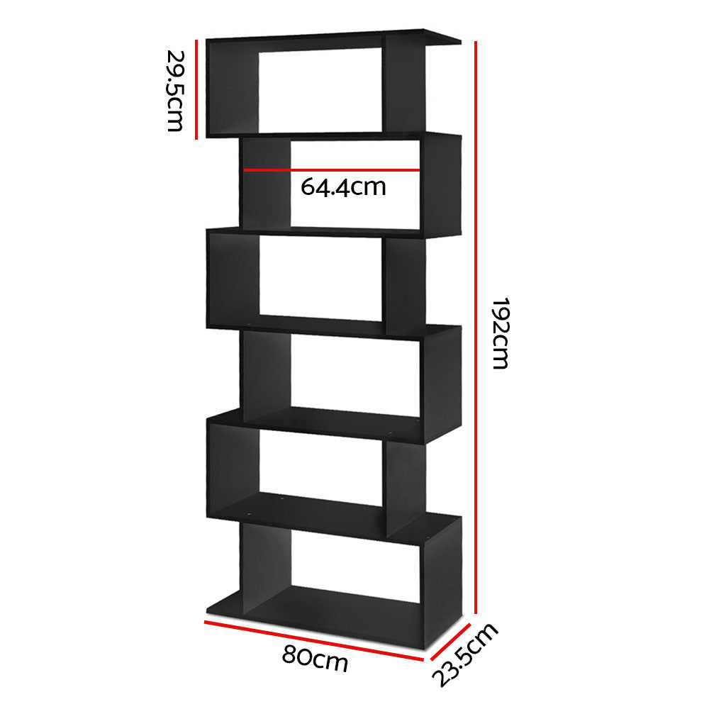 Marlook Bookshelf 6 Tiers - RIVA Black