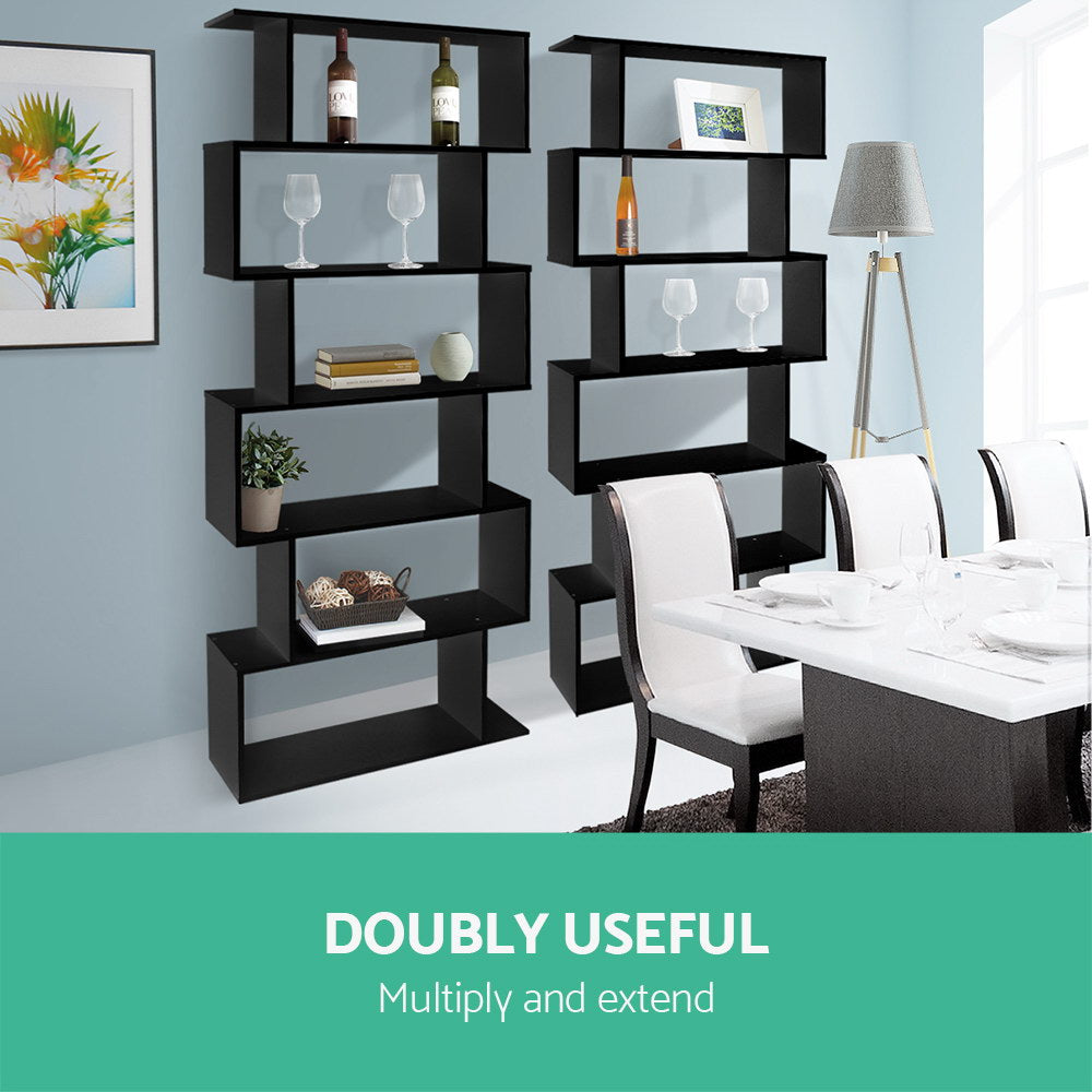 Marlook Bookshelf 6 Tiers - RIVA Black