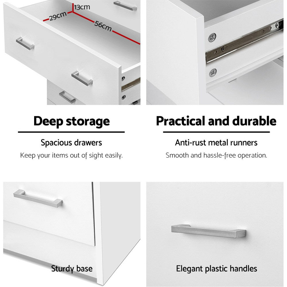 Marlook 4 Chest of Drawers - ANDES White