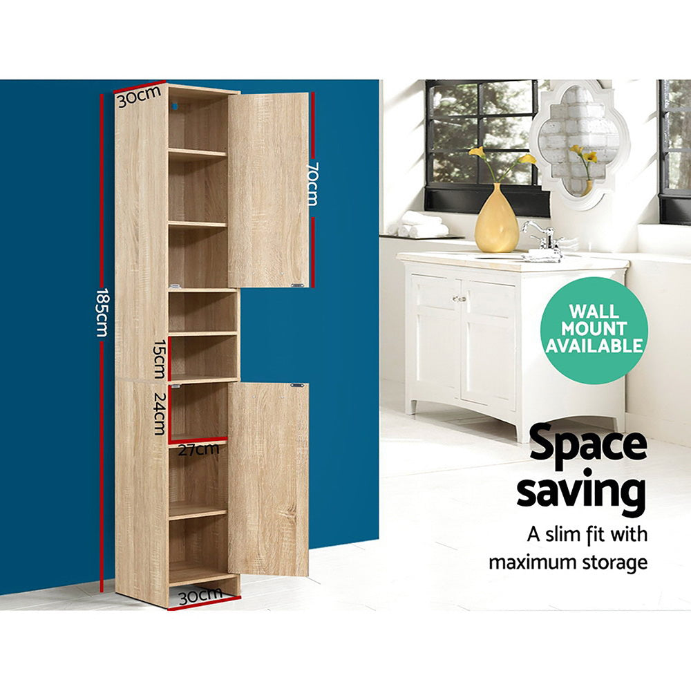 Marlook Bathroom Cabinet Storage 185cm Wooden