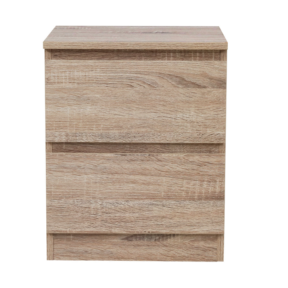 Marlook Bedside Table 2 Drawers - PEPE Oak