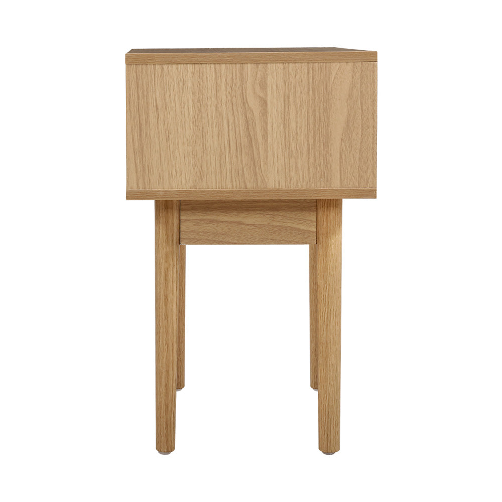 Marlook Bedside Tables Side Table Rattan Drawers Nightstand