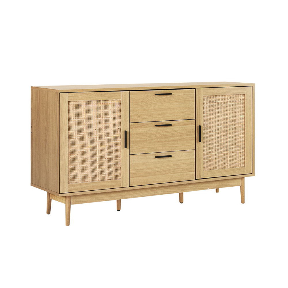 Marlook Rattan Buffet Sideboard - BRIONY Oak