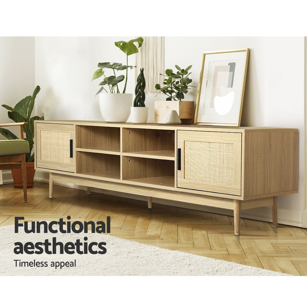 Marlook TV Cabinet Entertainment Unit 180cm Rattan Cole
