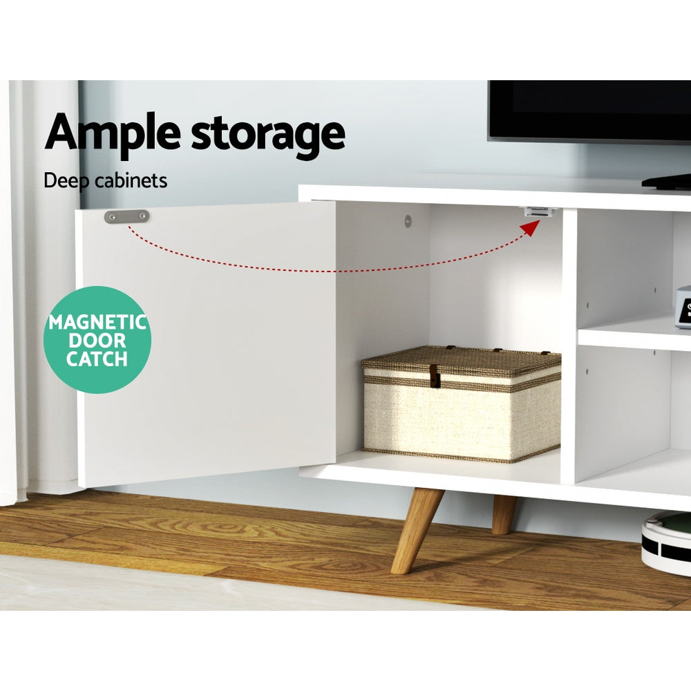 Marlook TV Cabinet Entertainment Unit 120cm White Larin