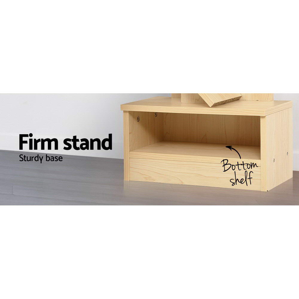 Marlook Tree Bookshelf 9 Tiers - ECHO Oak
