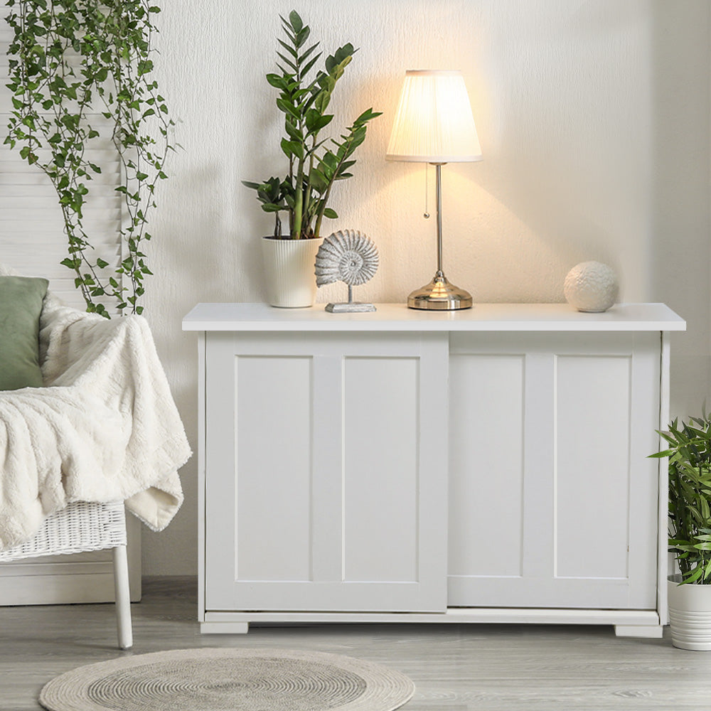 Marlook Buffet Sideboard Sliding Doors - SERA White