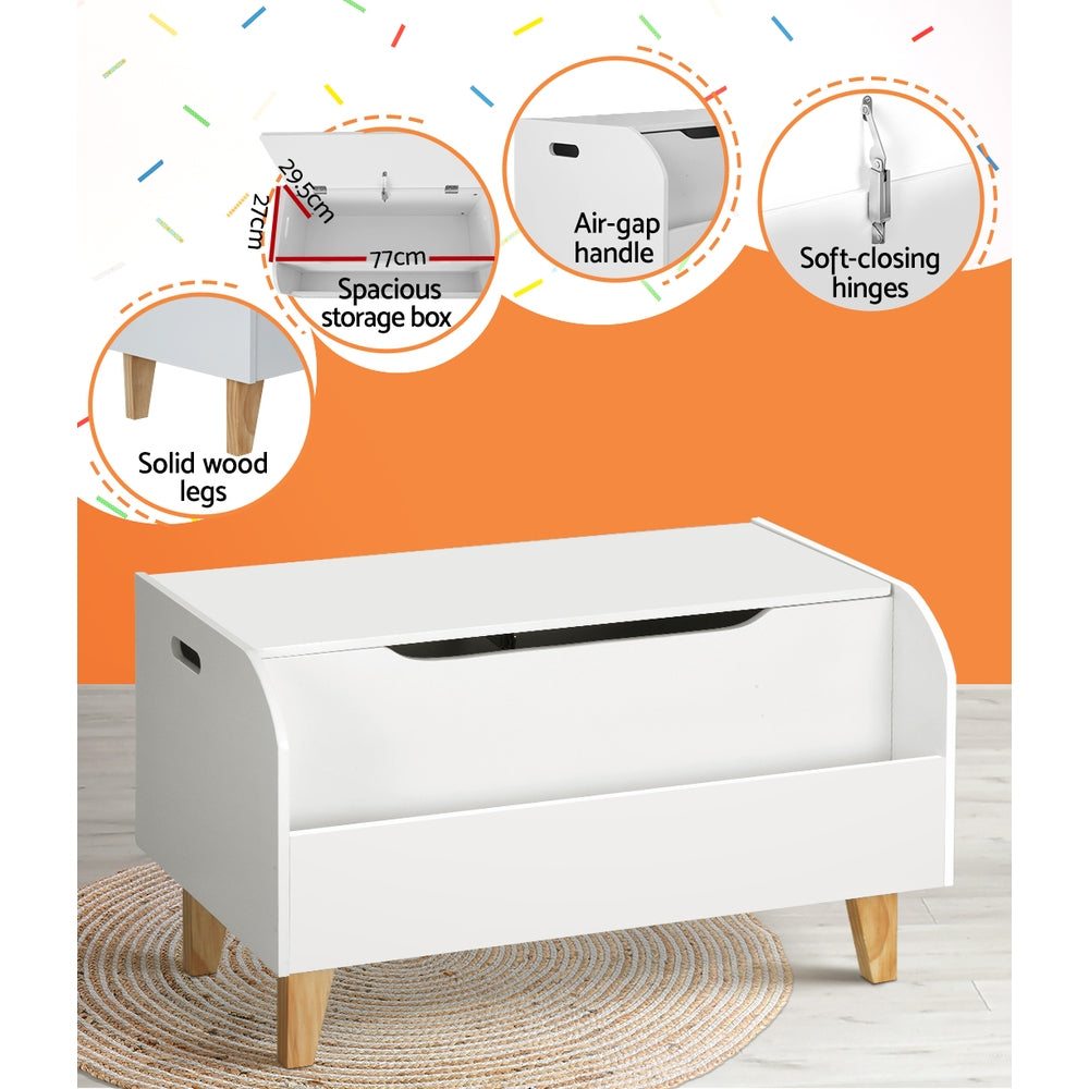 Marlook Kids Toy Box Chest Bookshelf Storage Children Bookcase Organiser Display