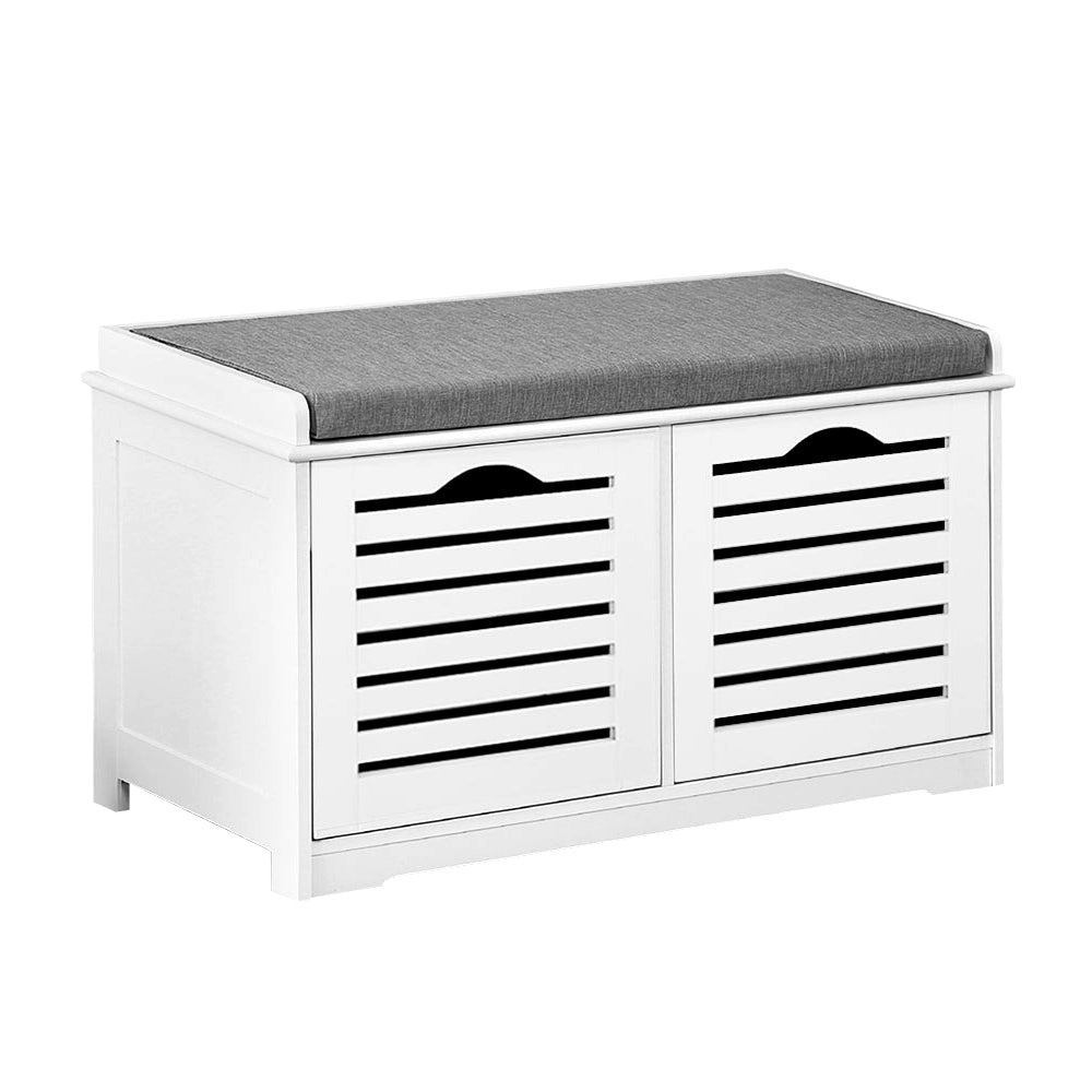 Marlook Shoe Rack Cabinet Bench White Caye