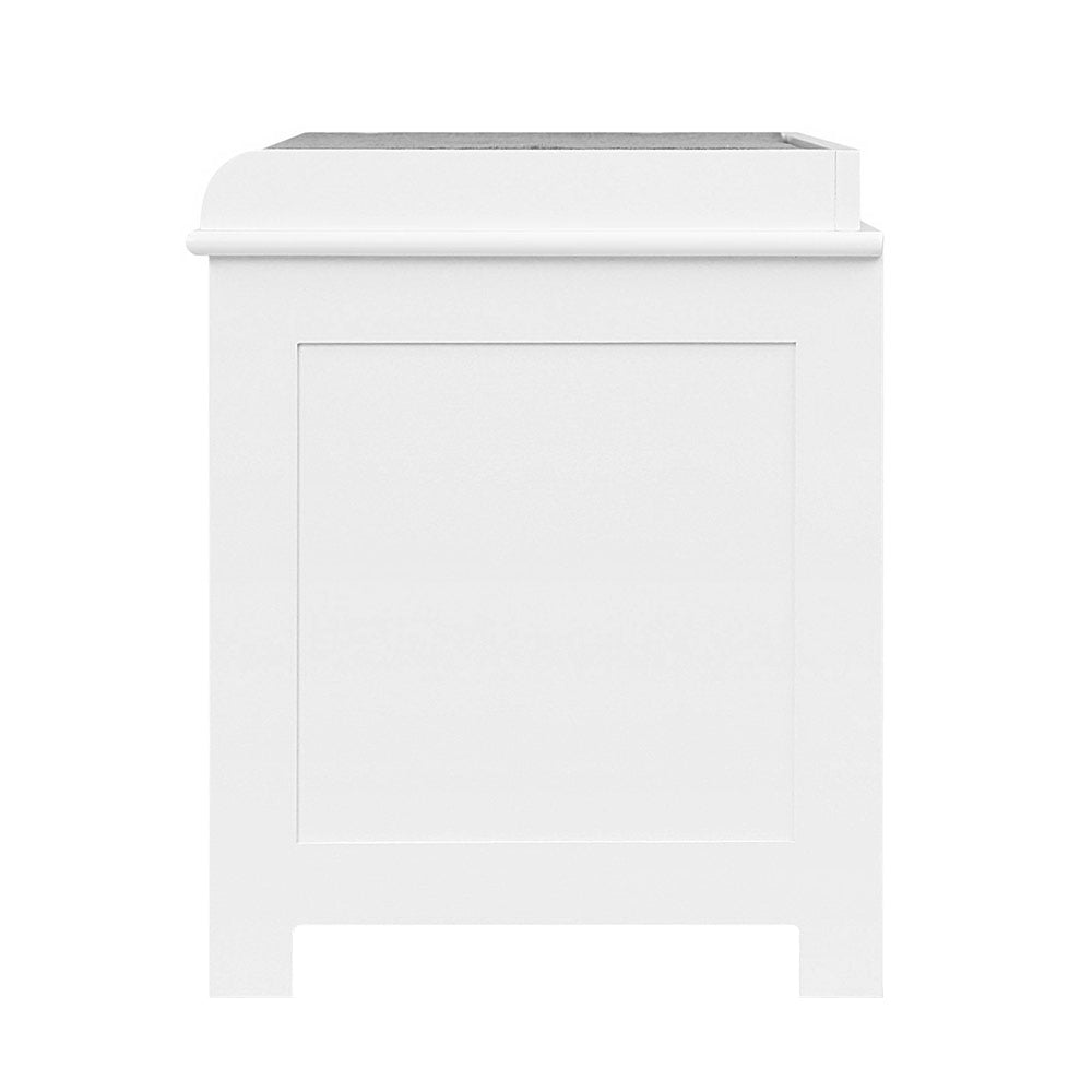 Marlook Shoe Rack Cabinet Bench White Caye