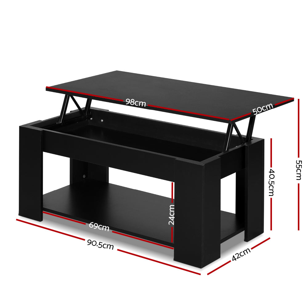 Marlook Coffee Table Lift-top Coffee Table Black