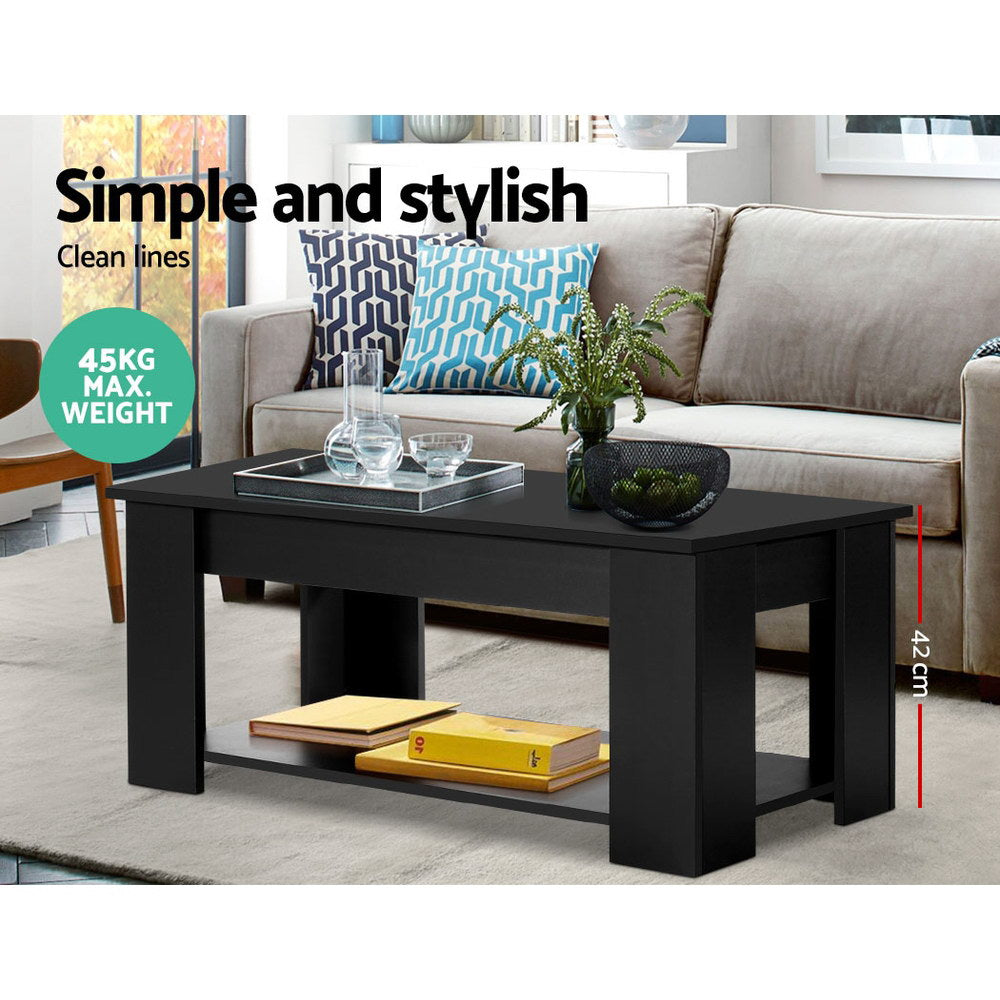 Marlook Coffee Table Lift-top Coffee Table Black