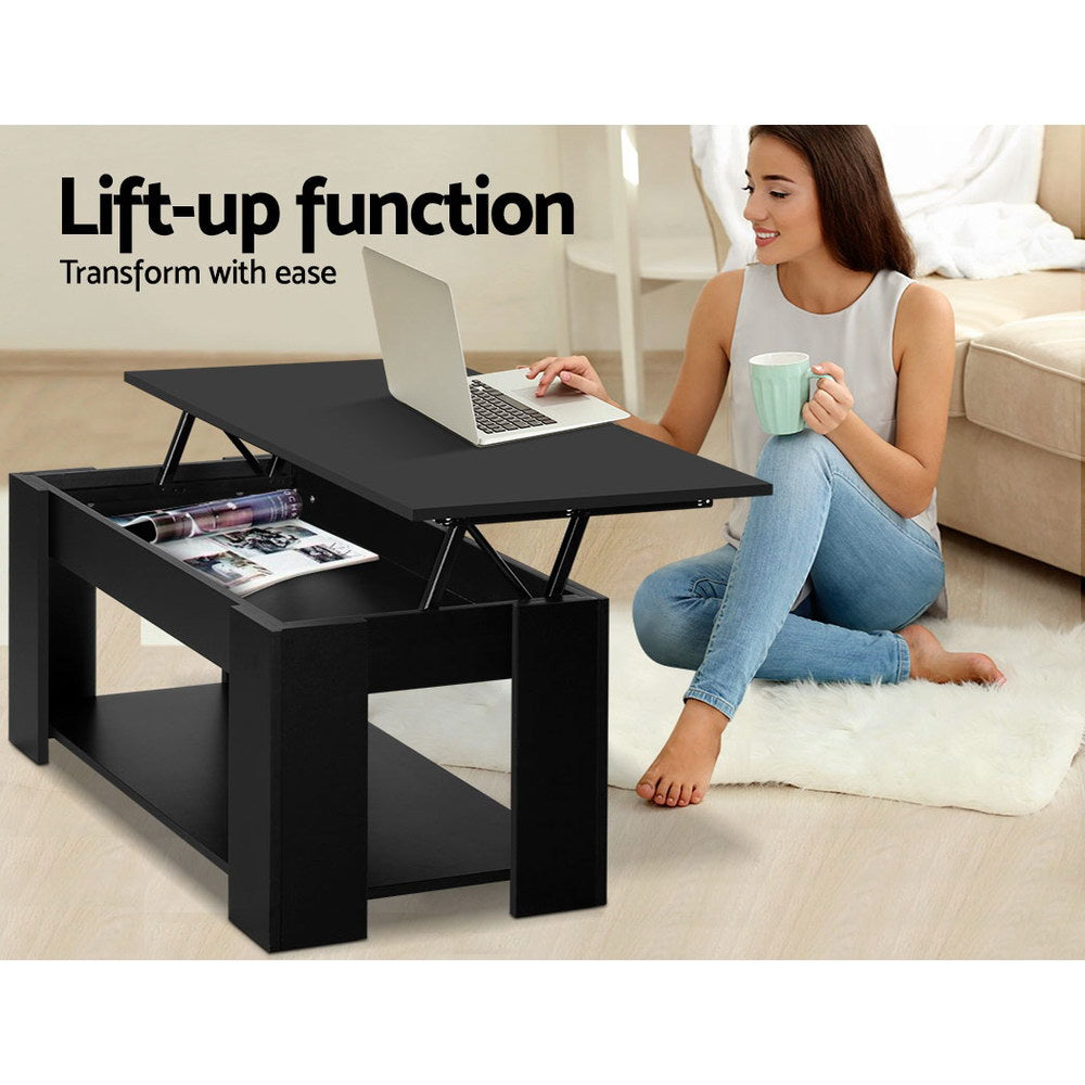 Marlook Coffee Table Lift-top Coffee Table Black