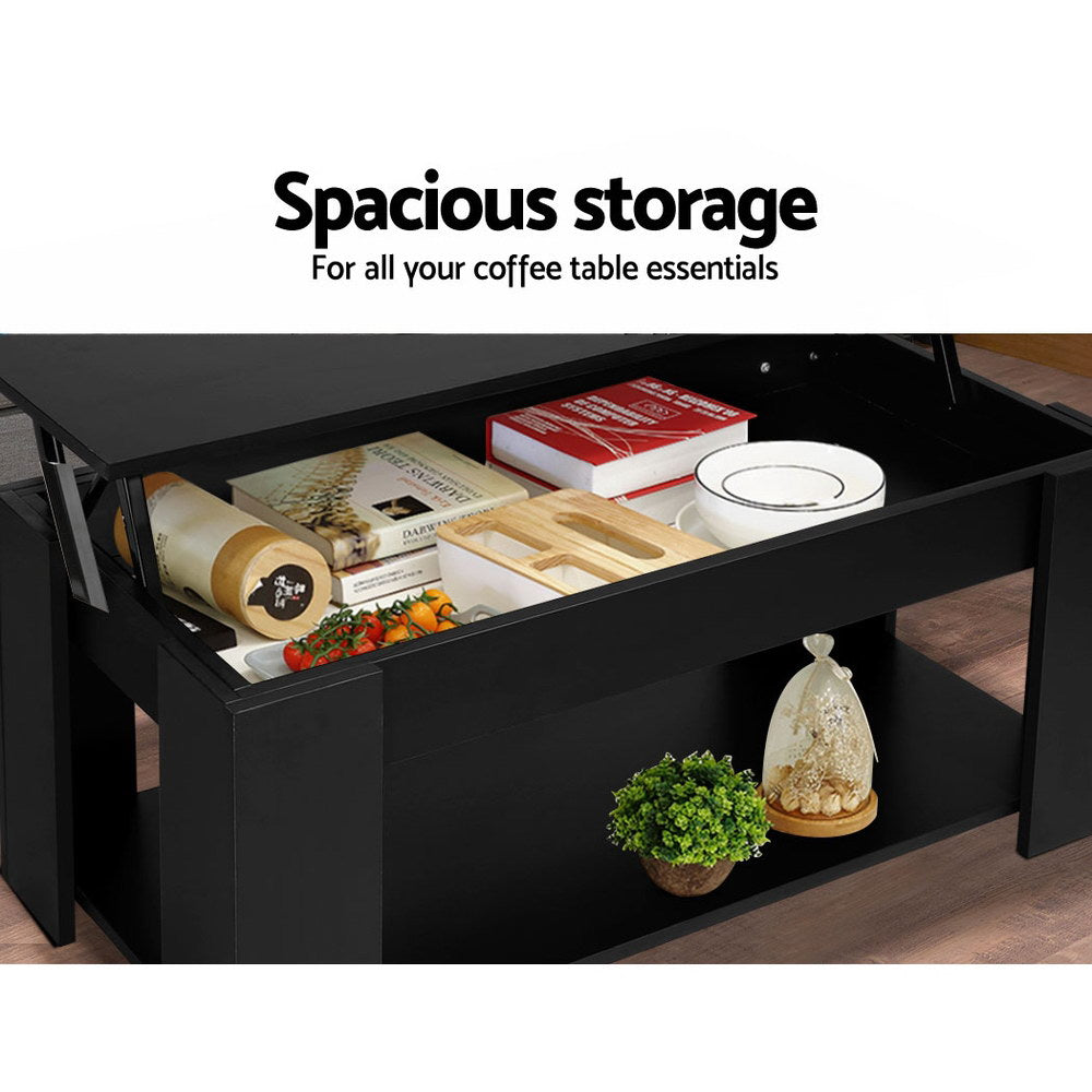 Marlook Coffee Table Lift-top Coffee Table Black