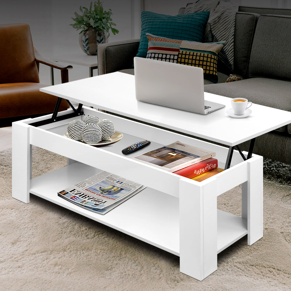 Marlook Coffee Table Lift-top Coffee Table White
