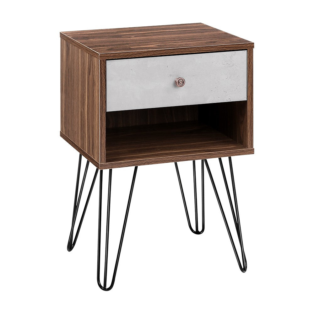 Marlook Bedside Table 1 Drawers with Shelf - LARS