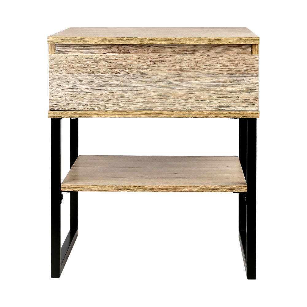 Marlook Bedside Table 1 Drawers with Shelf - CASEY