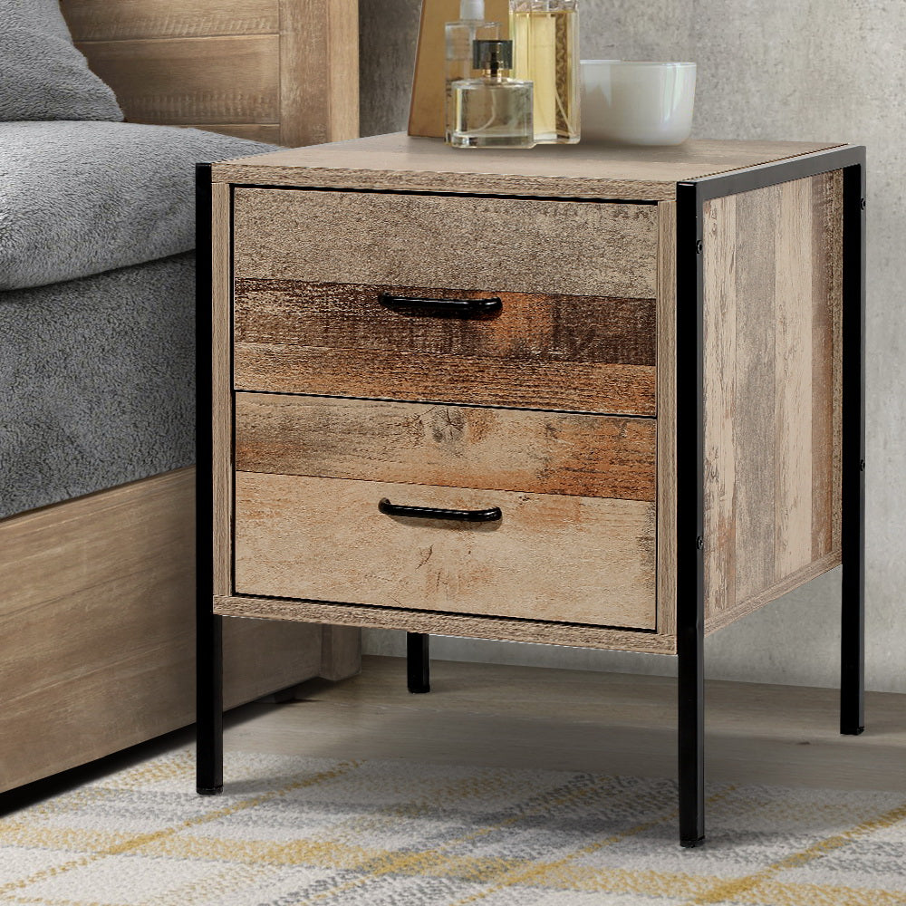 Marlook Bedside Table 2 Drawers - BARNLY