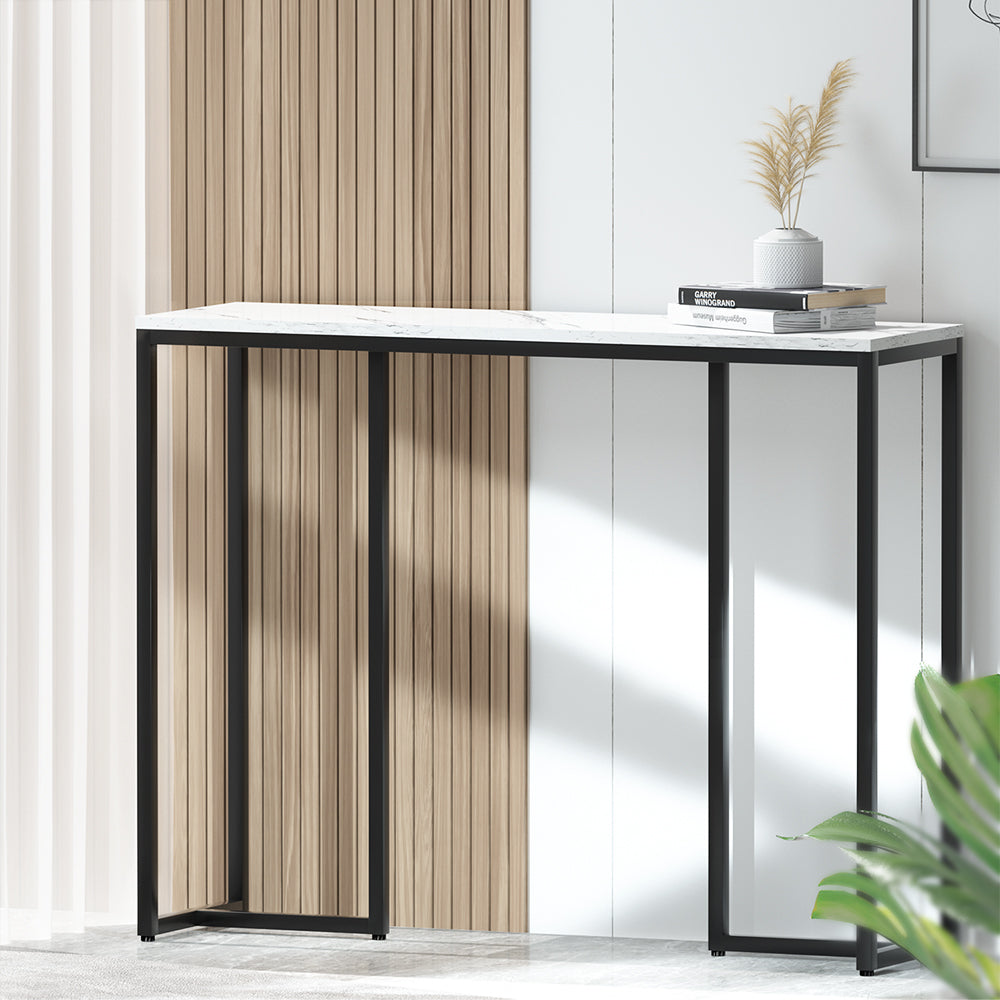 Marlook Console Table Marble Effect Frenisha