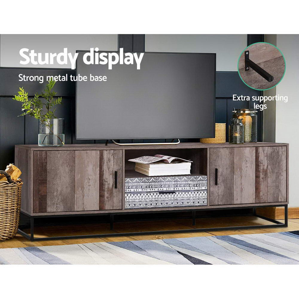Marlook TV Cabinet Entertainment Unit 180cm Industrial