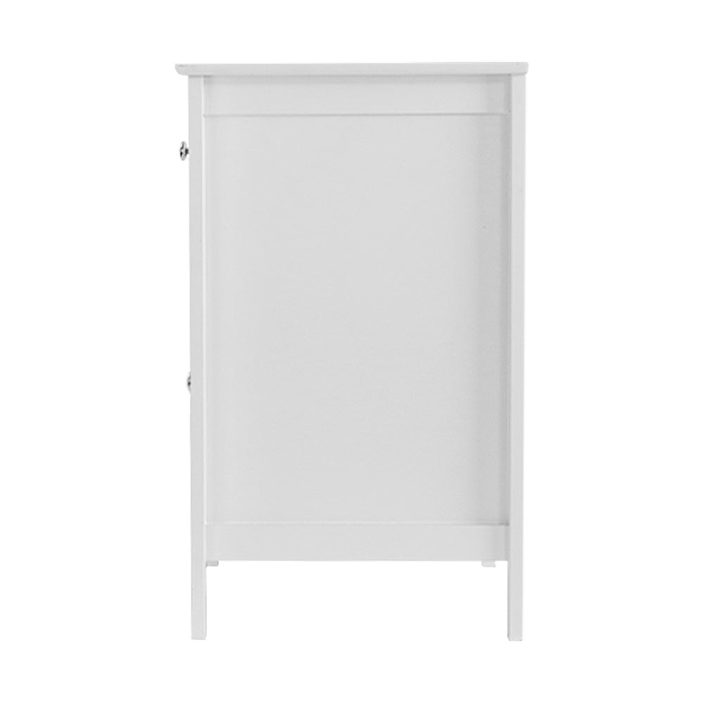 Marlook Bedside Tables Side Table Drawers Nightstand White