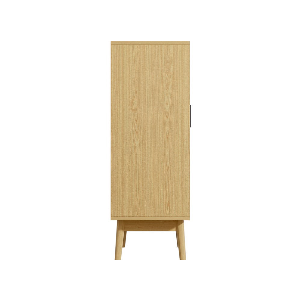 Marlook Shoe Rack Cabinet Rattan 5-tier 20 Pairs Dani
