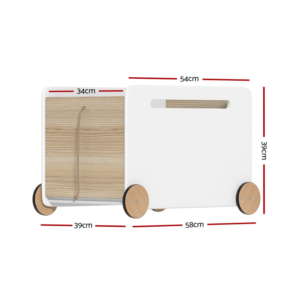 Marlook Kids Toy Box Container Children Chest Storage Clothes Organiser Wheels