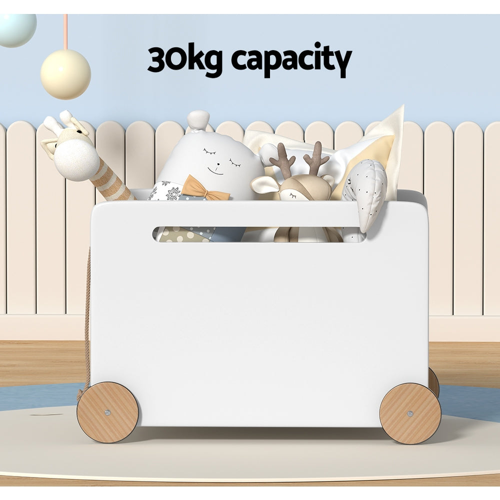 Marlook Kids Toy Box Container Children Chest Storage Clothes Organiser Wheels