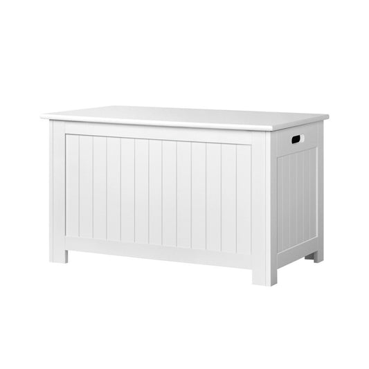 Marlook Kids Toy Box Chest Storage Blanket Children Clothes Room Organiser White