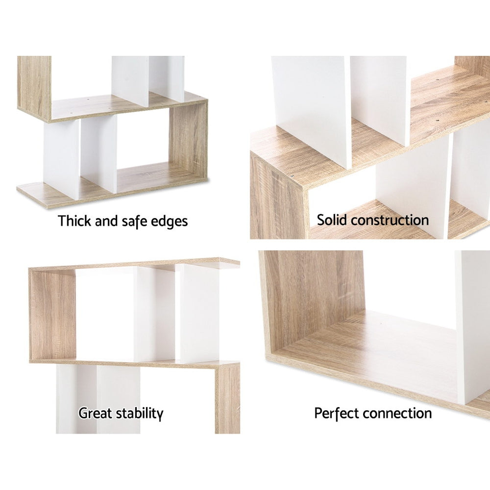Marlook Bookshelf 5 Tiers - RITA White and Oak