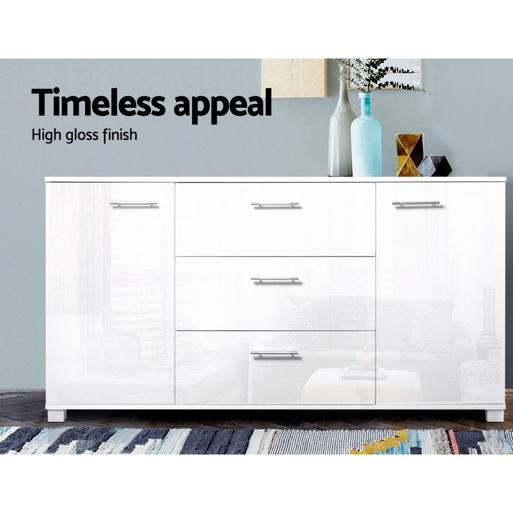 Marlook Buffet Sideboard High Gloss - White