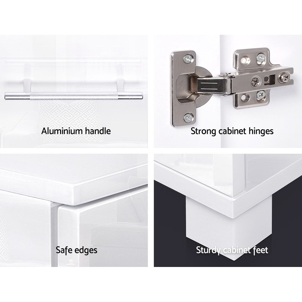 Marlook Buffet Sideboard High Gloss - White