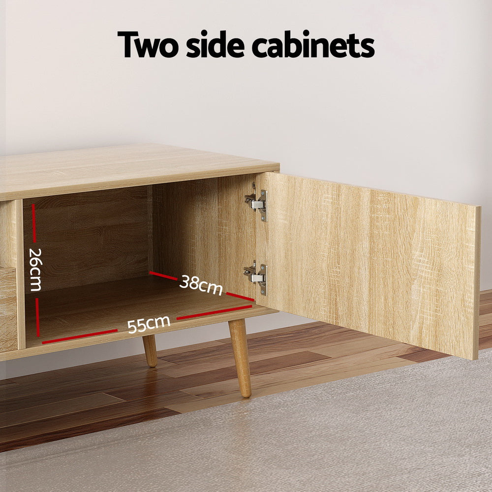 Marlook Entertainment Unit Alex TV Cabinet Storage Drawers 200CM