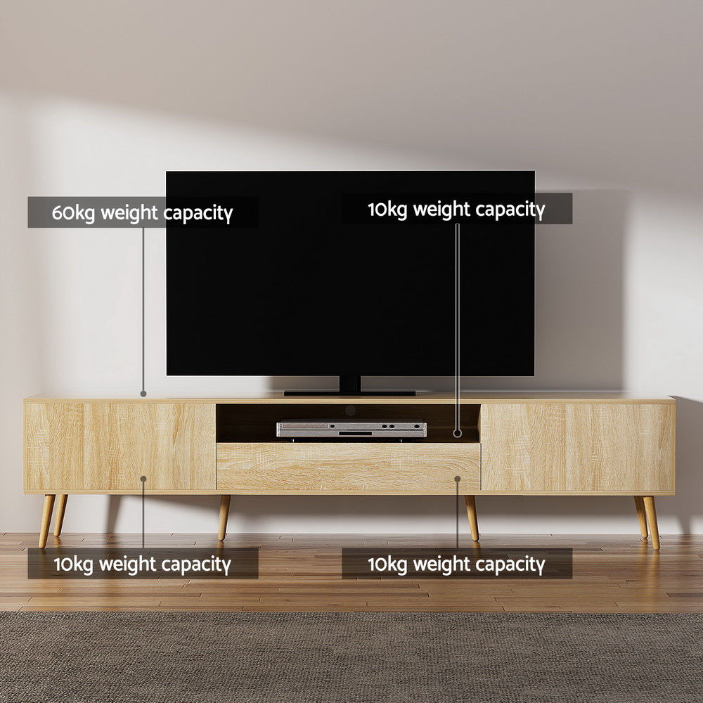 Marlook Entertainment Unit Alex TV Cabinet Storage Drawers 200CM