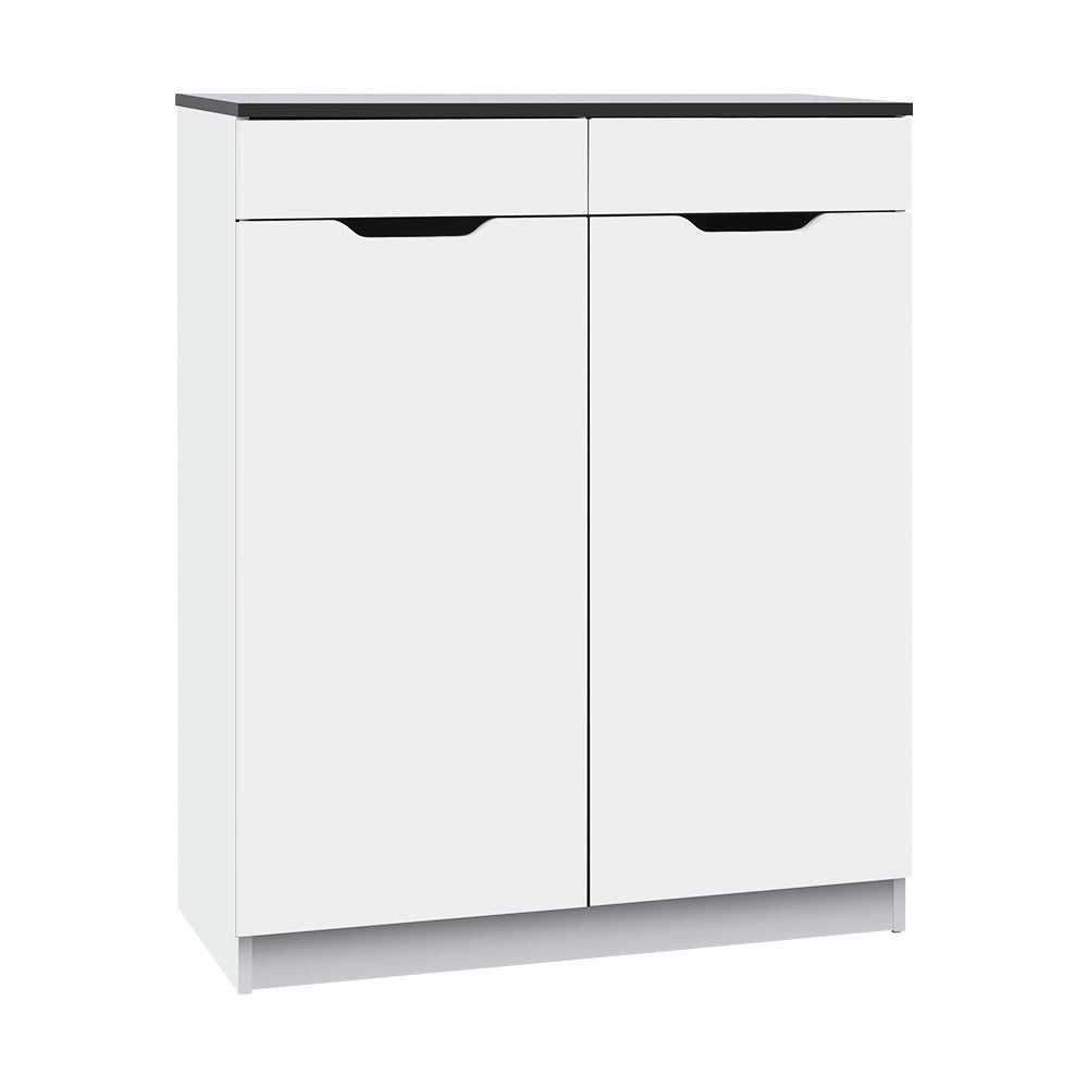 Marlook Shoe Rack Cabinet 30 Pairs White Eve