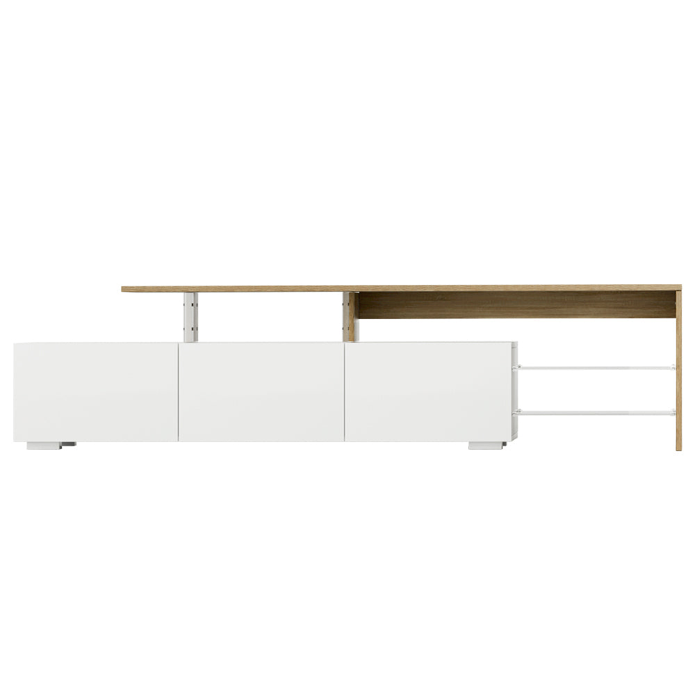 Marlook TV Cabinet Entertainment Unit 180cm Wood White James