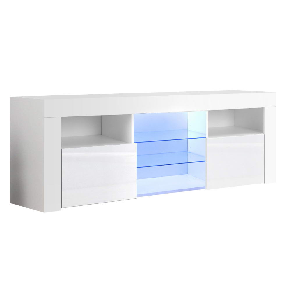 Marlook Entertainment Unit TV Cabinet LED 145cm White Angus
