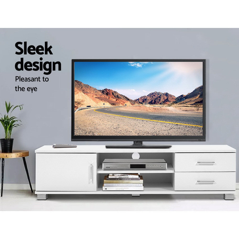 Marlook Entertainment Unit TV Cabinet 120cm White Dylan