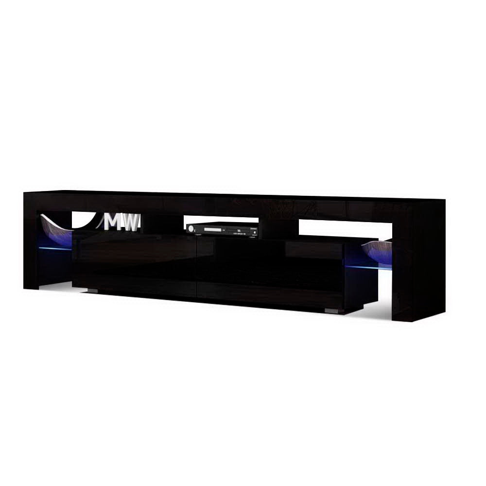 Marlook Entertainment Unit TV Cabinet LED 189cm Black Elo