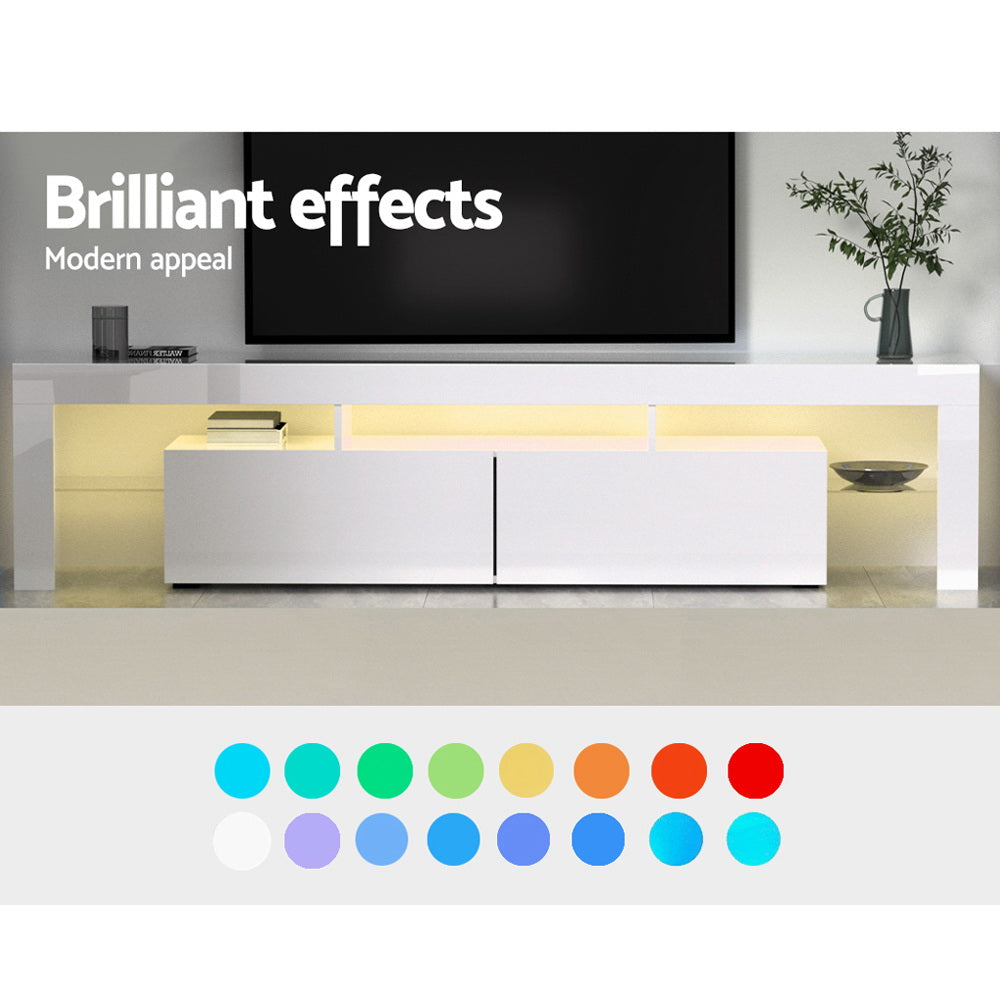 Marlook Entertainment Unit TV Cabinet LED 189cm White Elo