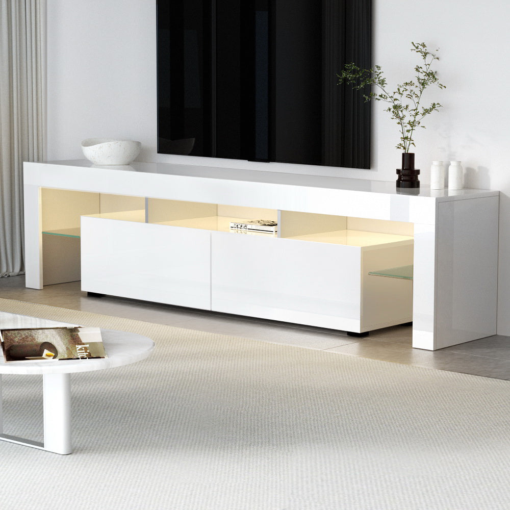 Marlook Entertainment Unit TV Cabinet LED 189cm White Elo