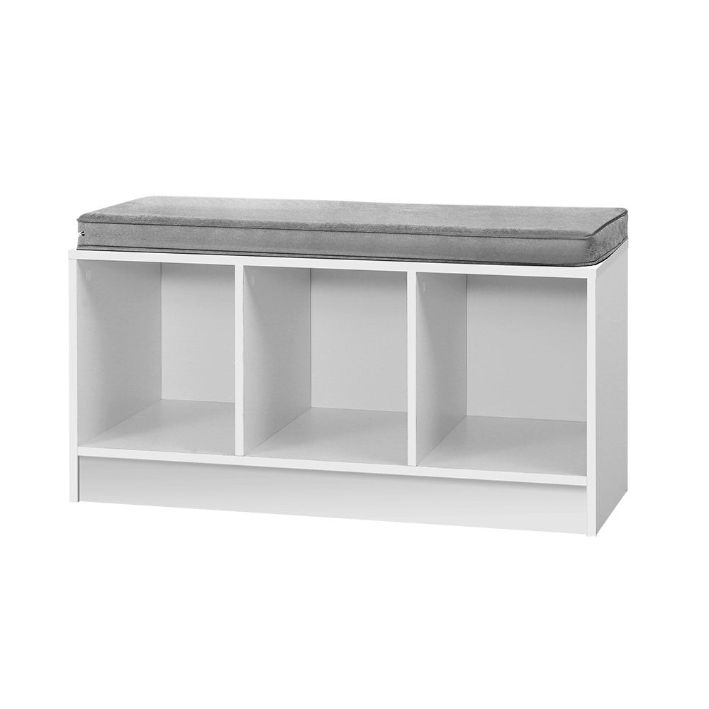 Marlook Shoe Rack Cabinet Bench White Zia