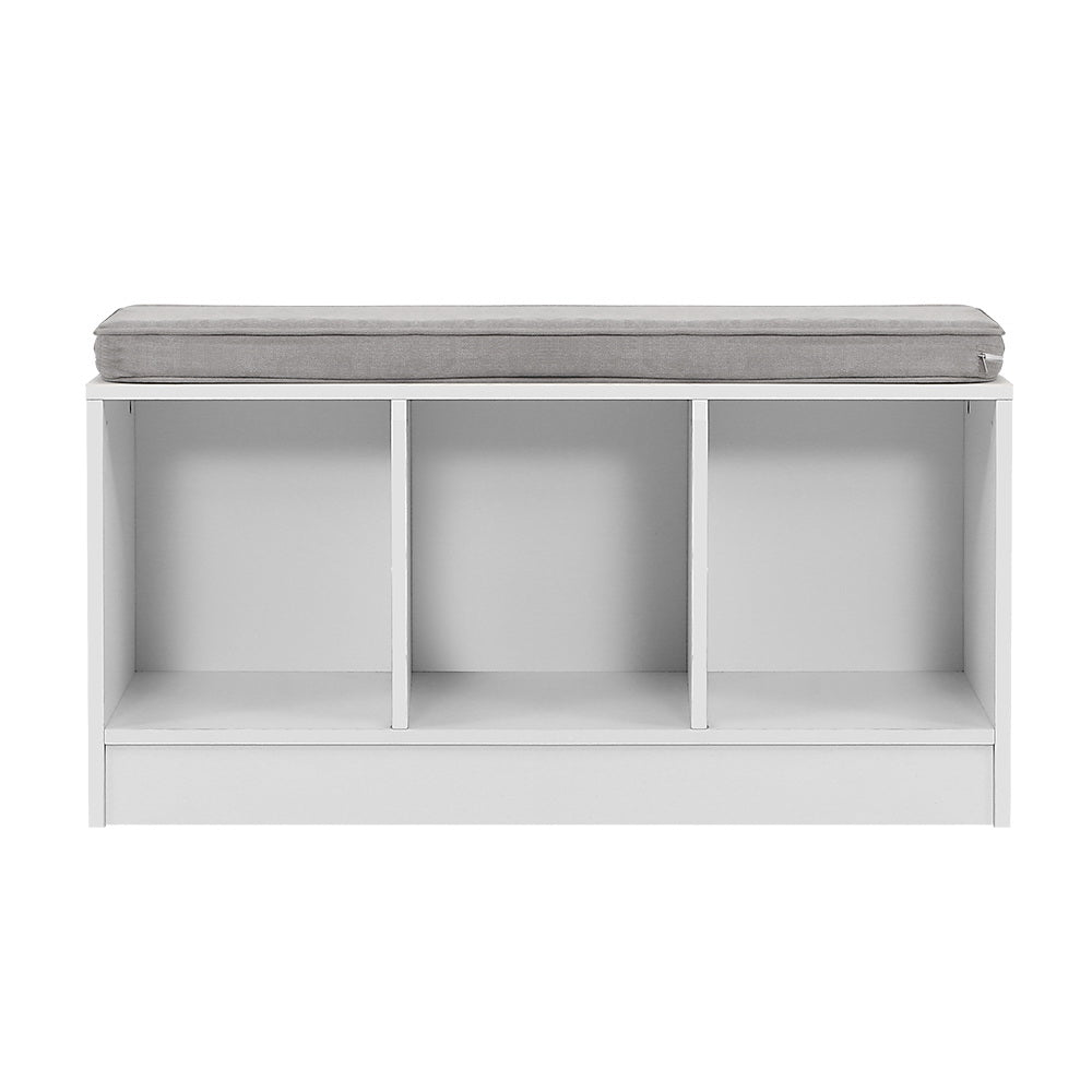 Marlook Shoe Rack Cabinet Bench White Zia