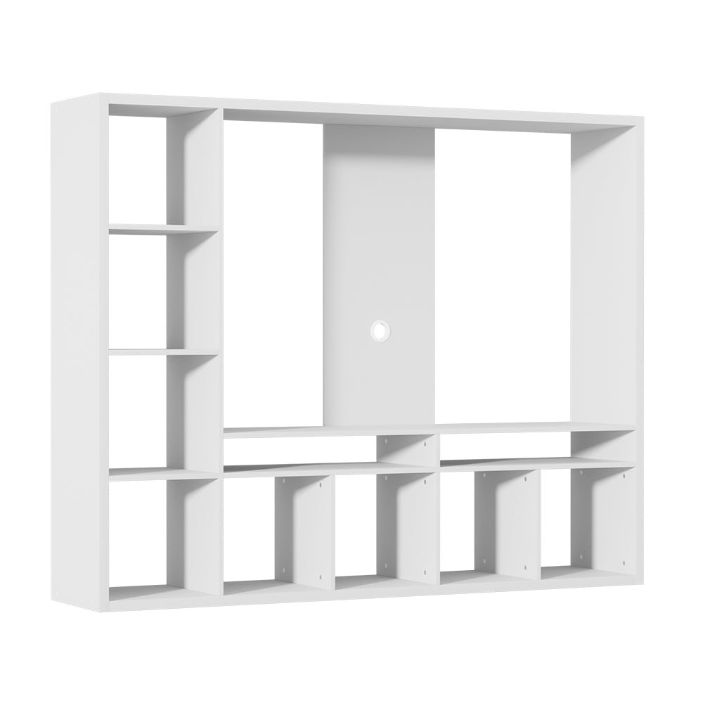 Marlook Entertainment Center Unit TV Stand TV Cabinet Open Shelves 183CM White
