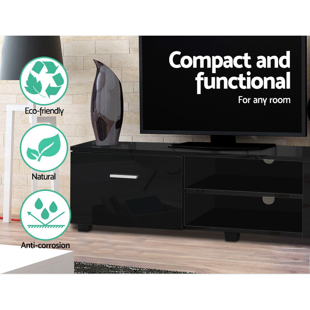 Marlook Entertainment Unit TV Cabinet 140cm Black Jim