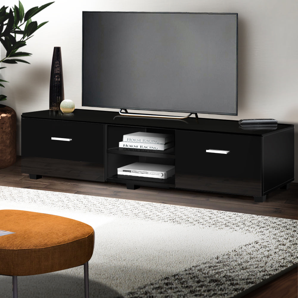 Marlook Entertainment Unit TV Cabinet 140cm Black Jim