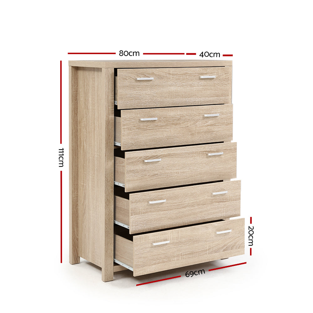 Marlook 5 Chest of Drawers - MAXI Pine