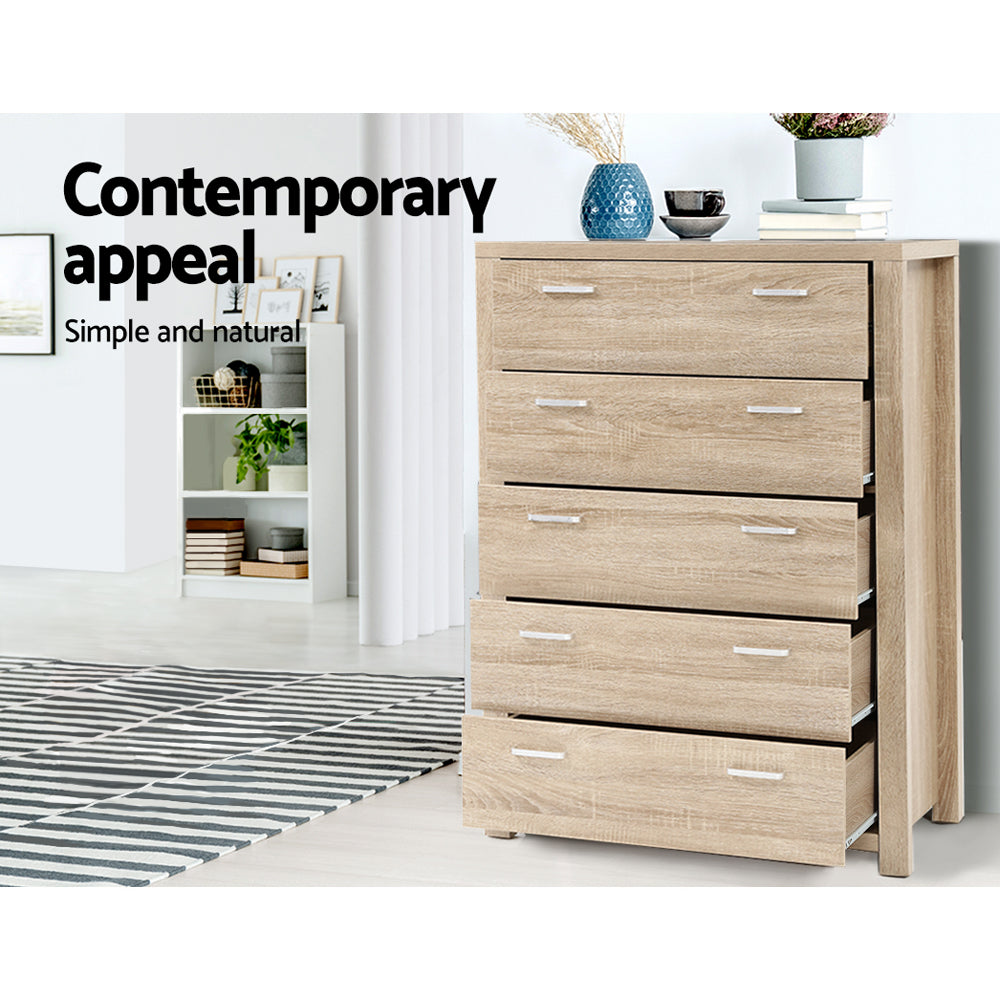 Marlook 5 Chest of Drawers - MAXI Pine