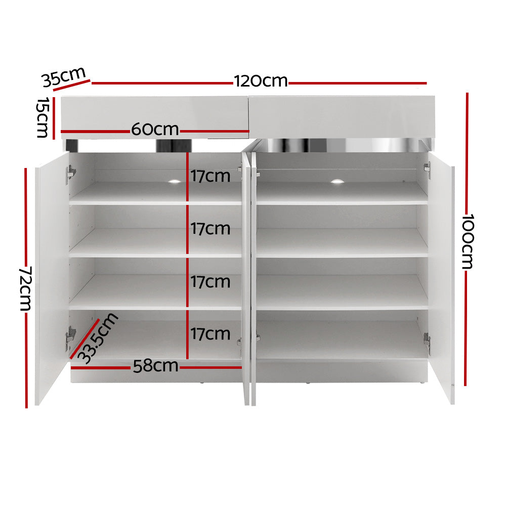 Marlook Shoe Rack Cabinet Storage Cupboard 24 Pairs - Lydia