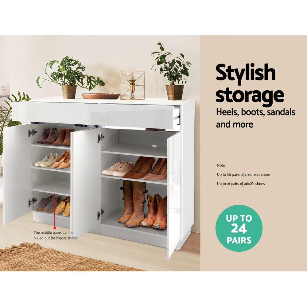 Marlook Shoe Rack Cabinet Storage Cupboard 24 Pairs - Lydia